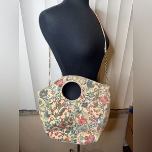 Floral Cream Shoulder Bag